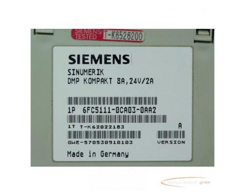 Siemens Sinumerik 6FC5111-0CA03-0AA2 DMP Kompakt 8A - Bild 3