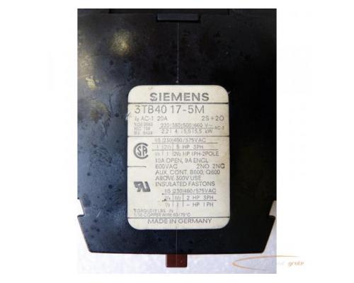 Siemens 3TB4017-5M Schütz - Bild 2