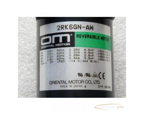 Oriental Motor 2RK6GN-AW Reversible Motor - Bild 1