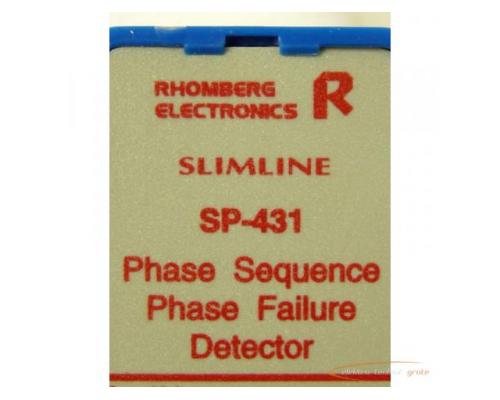 Rhomberg Electronics SP-431 3-Phasen-Überwachungsrelais - Bild 2
