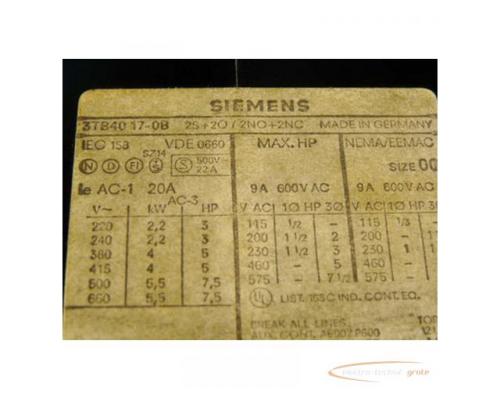 Siemens 3TB4017-0B Schütz - Bild 3