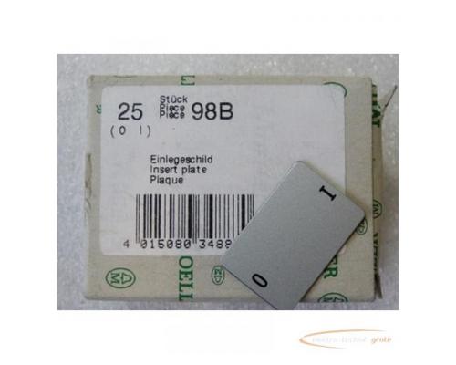 Klöckner Moeller 98B Einlegeschilder VPE = 25 Stück