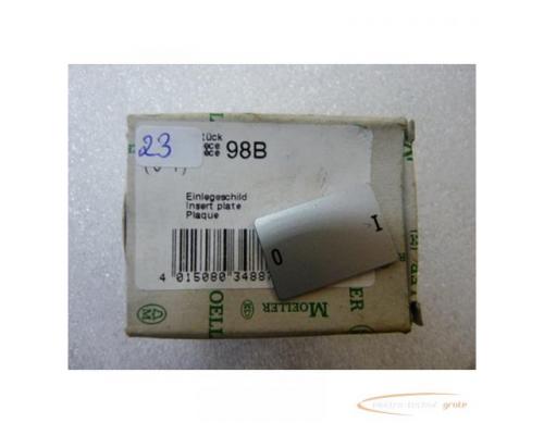 Klöckner Moeller 98B Einlegeschilder VPE = 23 Stück