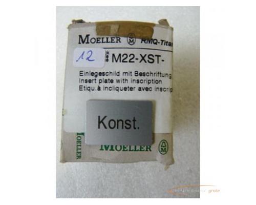 Klöckner Moeller M22-XST Einlegeschild mit Beschriftung VPE = 12 Stück
