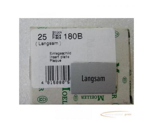 Klöckner Moeller 180B Einlegeschild mit Beschriftung VPE = 25 Stück