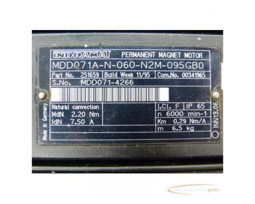 Indramat MDD071A-N-060-N2M-095GB0 Permanent Magnet Motor - Bild 3