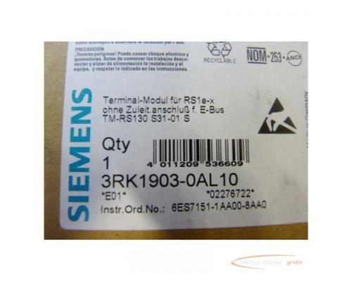 Siemens 3RK1903-0AL10 Terminal Modul für RS 1e-x - Bild 2