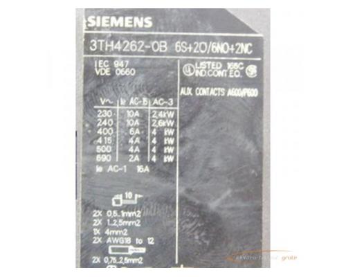 Siemens 3TH4262-0B Schütz mit 24V Spulenspannung - Bild 2