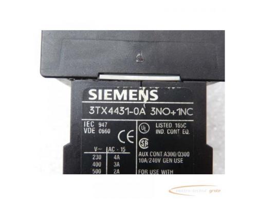 Siemens 3TH2040-0BB4 Hilfsschütz + 3TX4431-0A Hilfsschalter + 3TZ4490-0D Gleichrichter - Bild 3