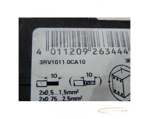 Siemens 3RV1011-0CA10 Leistungsschalter + 3RV1901-1D Hilfsschalter - Bild 2