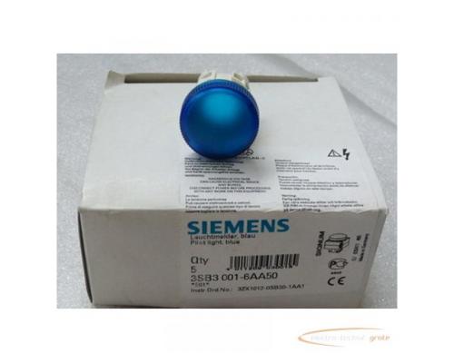 Siemens 3SB3001-6AA50 Leuchtmelder blau = VPE 5 Stück - Bild 1