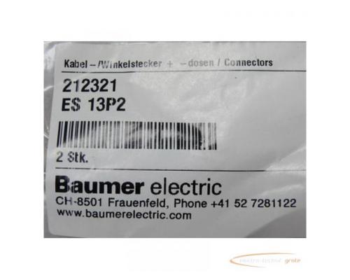 Baumer electric ES13P2 / 212321 Stecker mit Kabel - Bild 2
