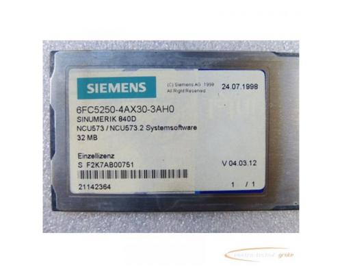 Siemens 6FC5250-4AX30-3AH0 Speicherkarte 840D NCU573 / NCU 573.2 Systemsoftware - Bild 2