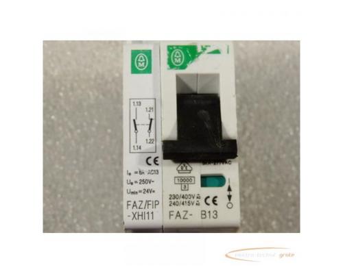 Moeller FAZ-B13 Leitungsschutzschalter mit FAZ/FIP-XHI11 Hilfsschalter - Bild 2