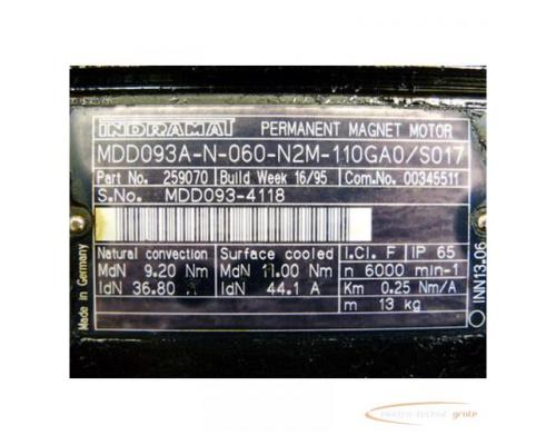 Indramat MDD093A-N-060-N2M-110GA0/S017 Permanent Magnet Motor - Bild 3