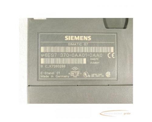 Siemens 6ES7370-0AA01-0AA0 Dummybaugruppe - Bild 2