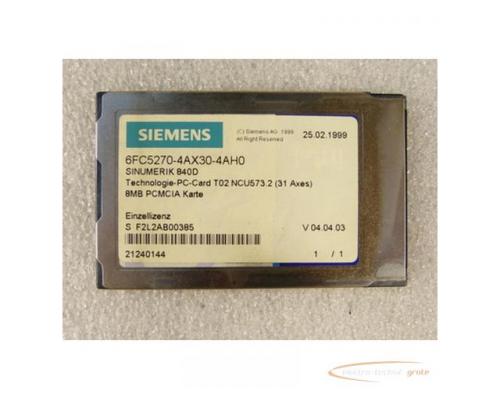 Siemens 6FC5270-4AX30-4AH0 Technologie-PC-Card