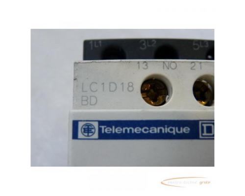 Telemecanique LC1 D18BD Leistungsschütz mit 24V Spulenspannung - Bild 2