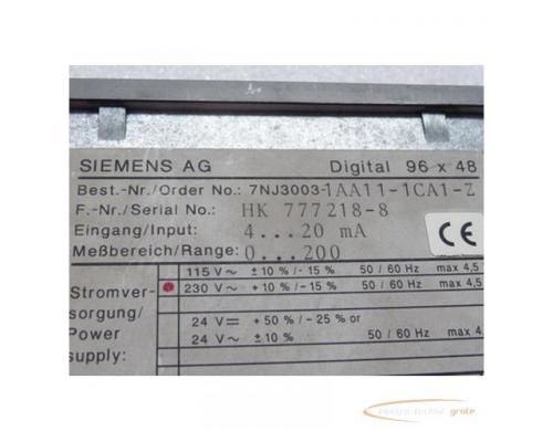 Siemens 7NJ3003-1AA11-1CA1-Z Digital Anzeiger - Bild 2