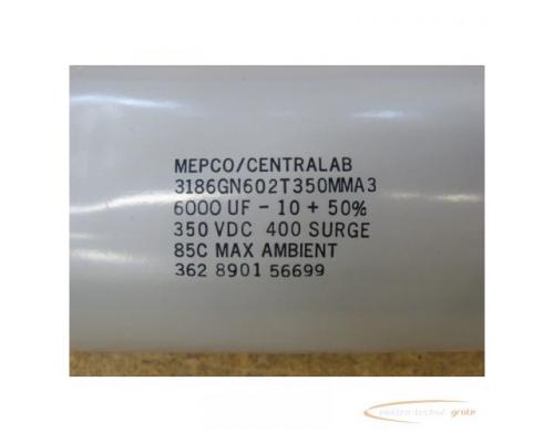 MEPCO / CENTRALAB 3186GN602T350MMA 3 Kondensator 6000µF - Bild 2