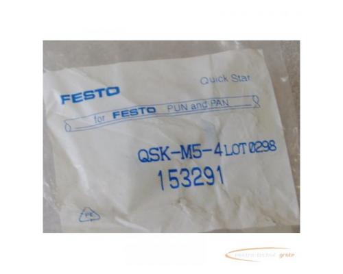 Festo Sperr-Steckverschraubung QSK-M5-4LOT0298 Typ.Nr. 153291 - Bild 2