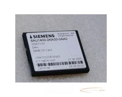 Siemens Speicherkarte Simotion D4 6AU1400-2KA00-0AA0 - Bild 2