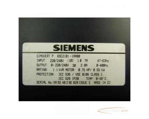 Siemens 6SE2101-1AA00 Simovert P - Bild 3