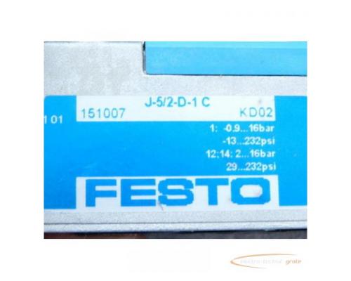 Festo Pneumatikventil J-5/2-D-1-C = 151007 - Bild 2