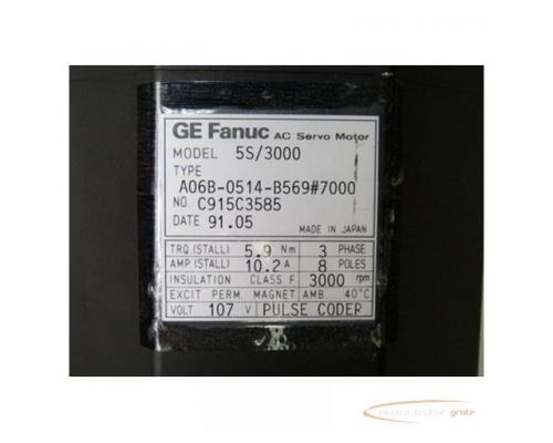 Fanuc A06B-0514-B569#7000 AC Servo Motor - Bild 3