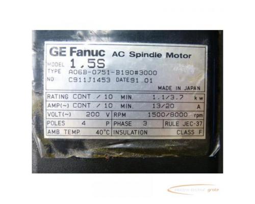 Fanuc A06B-0751-B190#3000 AC Spindle Motor - Bild 3