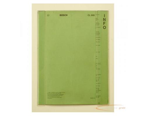 Bosch CL 500 "Hinweise für Wartungs- und Reparaturarbeiten"