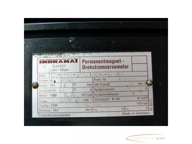 Indramat MAC 112D-0-FD-2-C/180-A-1/S003 Permanentmagnet-Drehstromservomotor - 3