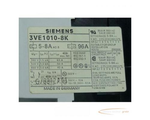 Siemens Motorschutzschalter 3VE1010-8K - Bild 2