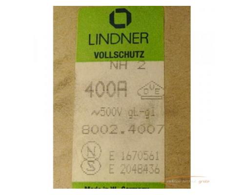 Lindner NH2 8002 Vollschutz 400A~500V -OVP- - Bild 2