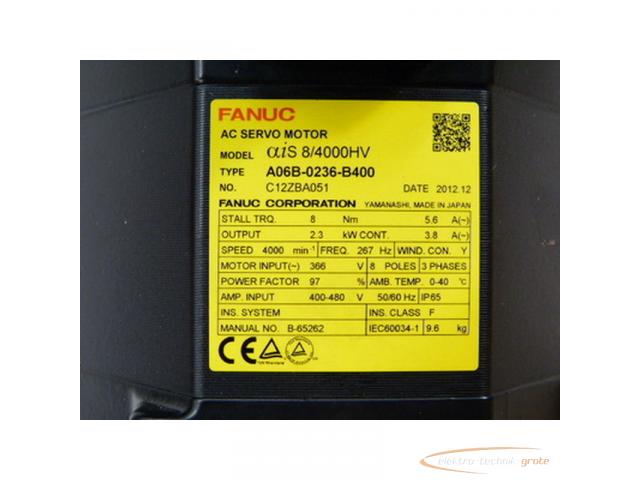 Fanuc A06B-0236-B400 AC Servo Motor + A860-2000-T301 = ungebraucht !! - 2