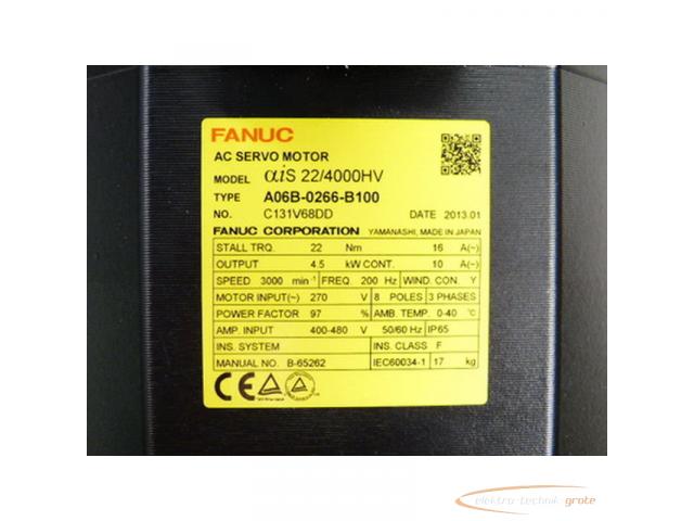 Fanuc A06B-0266-B100 AC Servo Motor + A860-2000-T301 = ungebraucht !! - 2