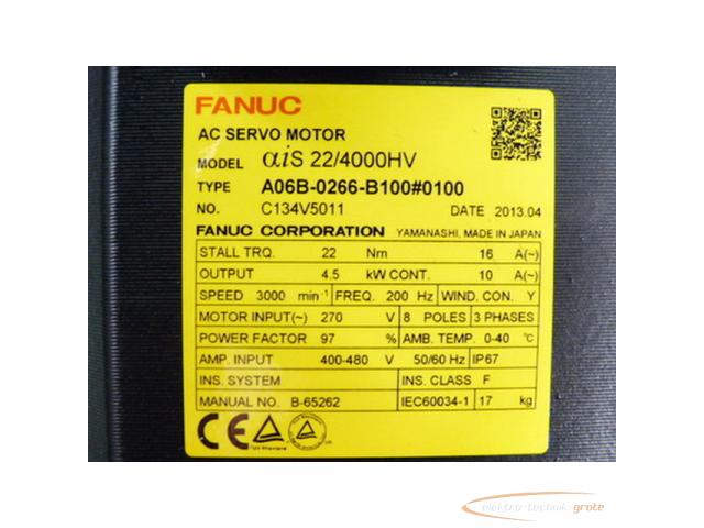 Fanuc A06B-0266-B100#0100 AC Servo Motor + Pulsecoder A860-2000-T321 - ungebraucht! - - 2