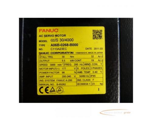 Fanuc A06B-0268-B000 AC Servo Motor + Pulsecoder A860-2000-T301 - Bild 2