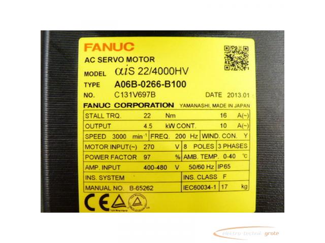 Fanuc A06B-0266-B100 AC Servo Motor + Pulsecoder A860-2000-T301 - ungebraucht! - - 3