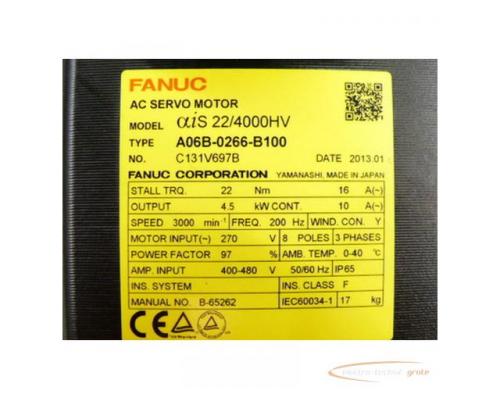 Fanuc A06B-0266-B100 AC Servo Motor + Pulsecoder A860-2000-T301 - ungebraucht! - - Bild 3