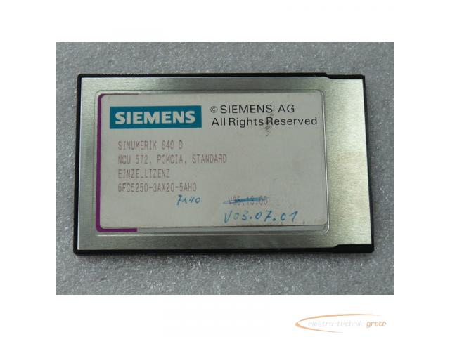 Siemens Sinumerik 840 D NCU 572 6FC5250-3AX20-5AH0 Einzellizenz PCMCIA Standard - 1
