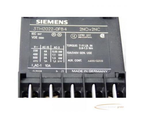 Siemens 3TH2022-0FB4 22 E Hilfsschütz 10 A 240 V - Bild 2