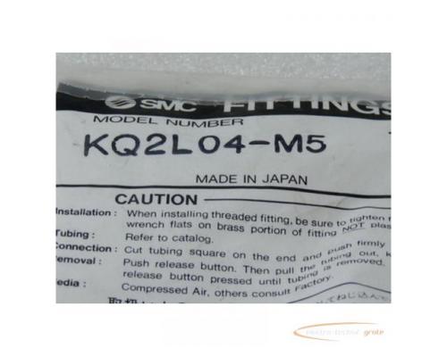 SMC Steckverschraubung KQ2L04-M5 ungebraucht - Bild 2