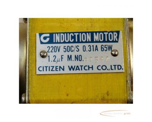 Citizen Watch 220V 50C/S 0.31A 65W M.No. 62392 Induction Motor - Bild 3