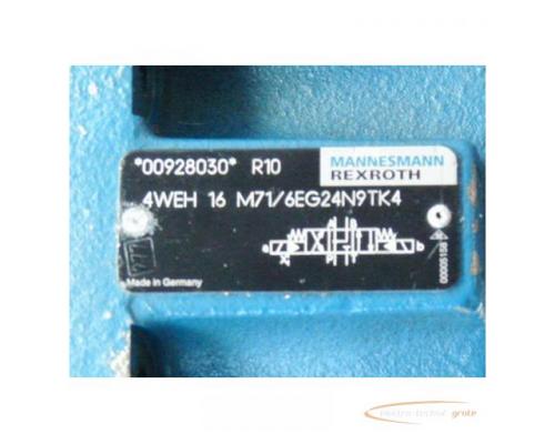 Rexroth Steuerblock 4WEH 16 M71/6EG24 N9TK4 mit Wegeventil 4WE 6 J61/EG24N9K4 24 V DC 1,25 A gebrauc - Bild 3