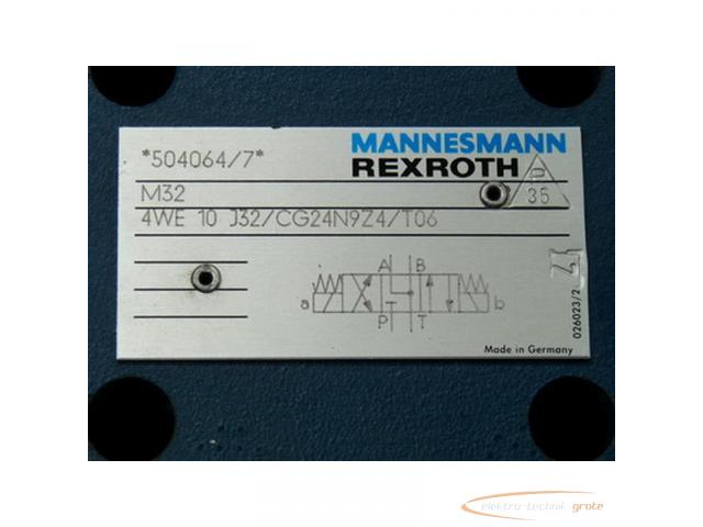 Mannesmann Rexroth 4 WE 10 J 32/CG24N9Z4/T106 24 V Spulenspannung unungebraucht !!! - 2