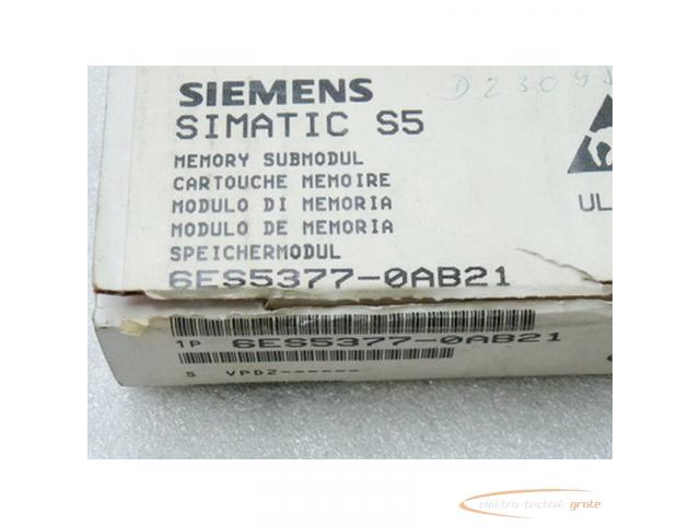 Siemens Simatic S5 6ES5377-0AB21 Memory Speichermodul ungebraucht in geöffneter OVP - 1