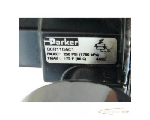Parker 06R110AC1 Pmax 250 psi Tmax 175 F 80 C Pneumatikventil mit Luftdruckmessanzeige - Bild 2
