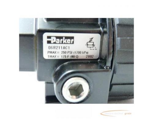 Parker 06R211AC1 Pmax 250 psi Tmax 175 F 80 C Pneumatikventil mit Luftdruckmessanzeige - Bild 2