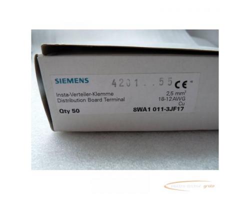 Siemens 8WA1 011-3JF17 Insta Verteiler Klemme ungebraucht - Bild 1